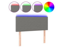 Led Headboard, Led Headboards Vidaxl Cinzeto Tecido (100 X 5 X 78/88 Cm)