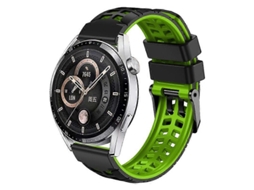 Pulseira De Silicone Bicolor De 22 Mm Com Furos Em Fileira Dupla Para Huawei Watch4 / 4 Pro / Watch3 / 3 Pro