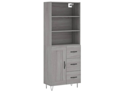 Highboard, Highboards Vidaxl Cinzeto Madeira Processada (n/a)