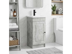 Vidaxl Gabinete De Banheiro Com Pia Cinzento Cimento 42 X 40 X 84,5 Cm