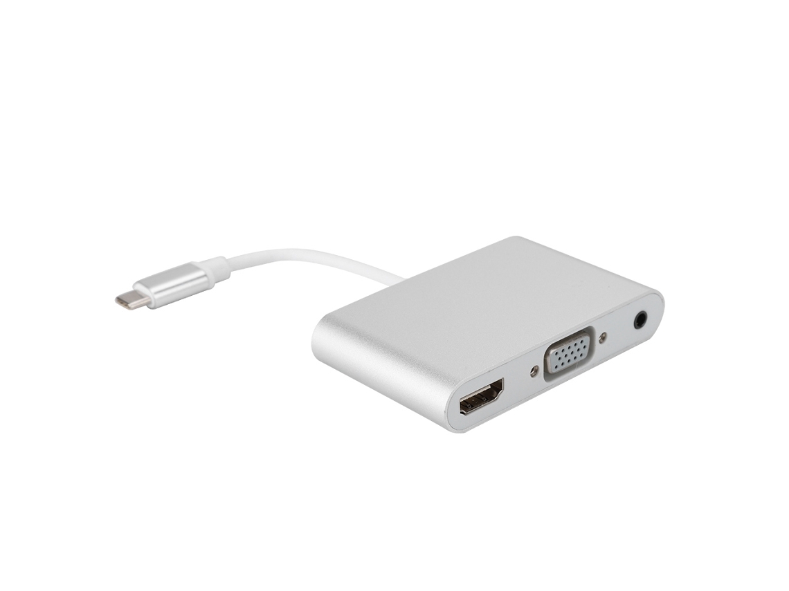 Hub Usb c Hdmi Vga Áudio LAXISCREED
