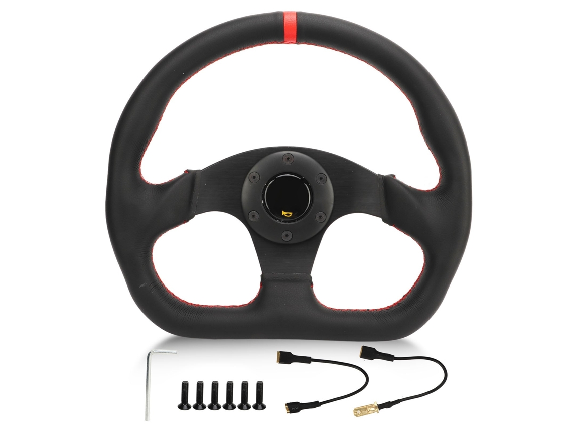 Volante Gaming Lurelia 325 Mm, Construção Em Alumínio, Preto