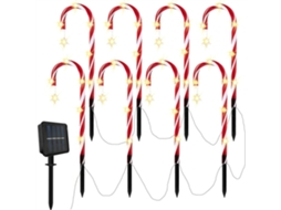 2026 lâmpada Solar Jardim Exterior Impermeável Palo de Natal Decoração para Jardim Pátio Interior Ou Exterior