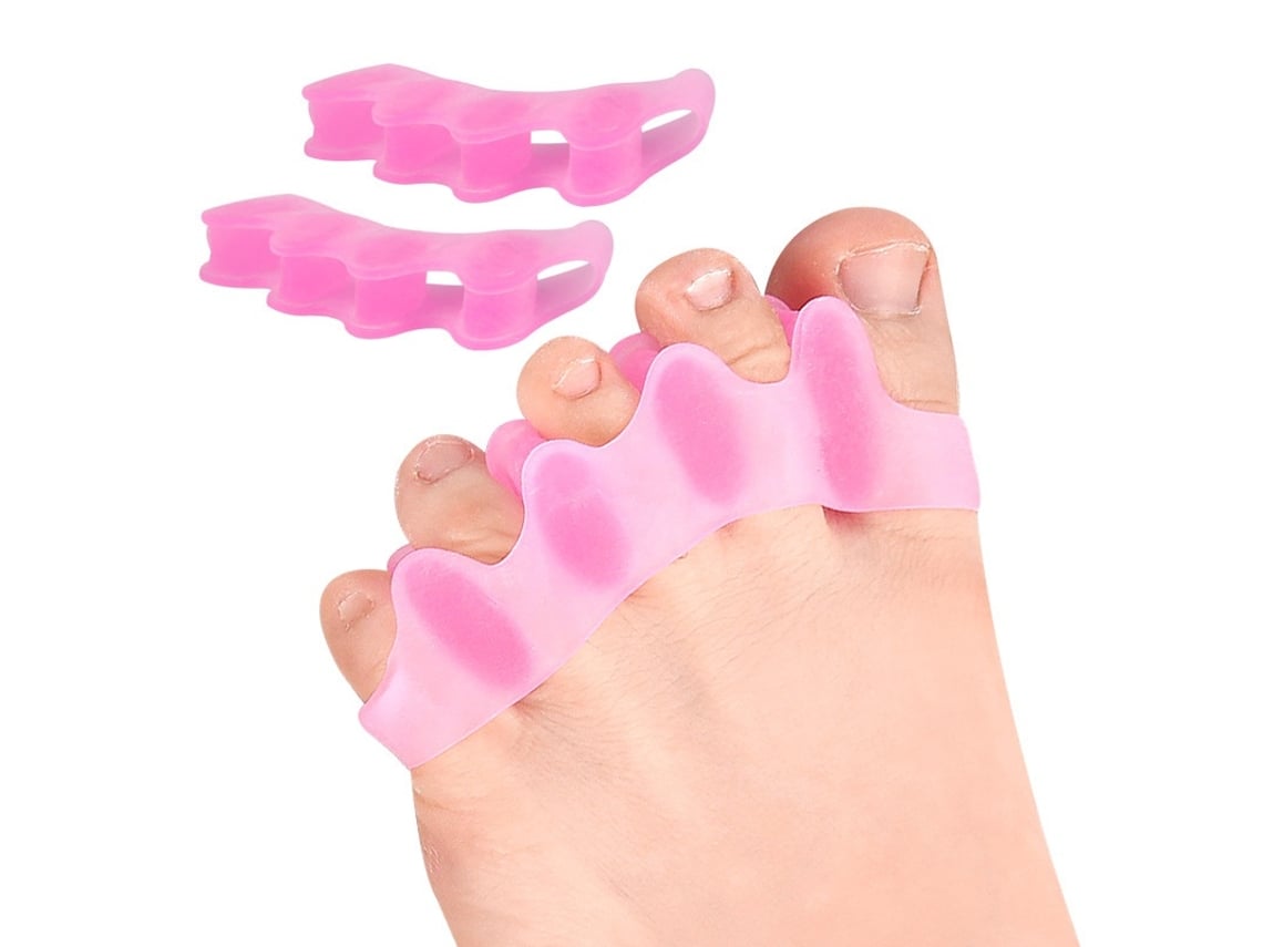 Corretor De Joanete, Em Silicone E Gel Macio, Rosa Elysve