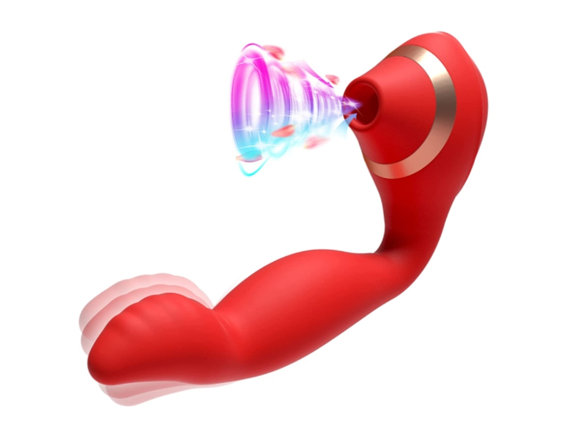 Brinquedos Sensoriais À Prova Dágua Para Mulheres, Brinquedos Adultos Empurrando Máquina De Prazer - Vermelho