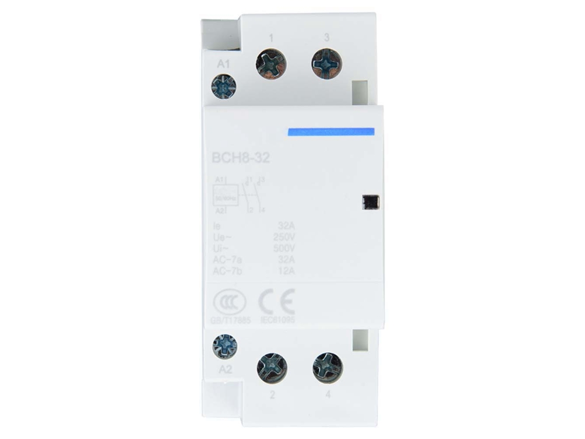 Contator Ac 2p 32a 1no1nc Din Rail 24v Baixo Consumo Residencial 50/60hz