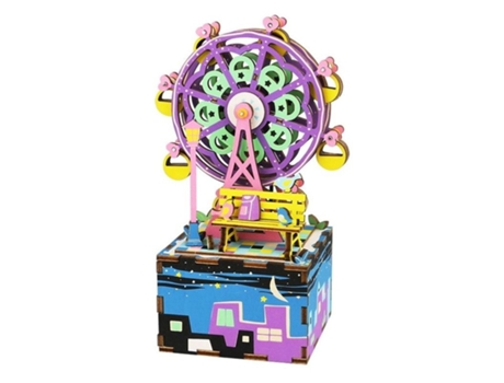 Maqueta Rolife Caja En 3d De Música Ferris Wheels Giratoria Madnesstoysp23