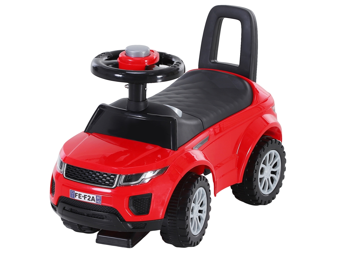Veículo Infantil com Buzina, Apoios e Caixa de Brinquedos (12 36 Meses, Vermelho)