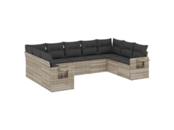 Garden Sofa Set, Garden Sofa Sets Vidaxl Cinzeto Rattan / Vime (n/a)