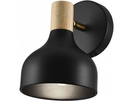 Candeeiro de Parede AJP ILUMINACIÓN Aran (Preto - Metal - 18x13 cm)
