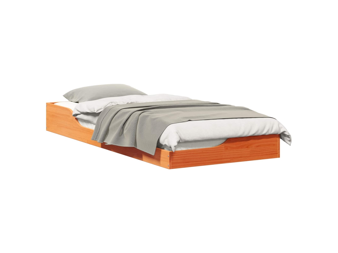 Estrutura da Cama Marrom Cera 90 X 210 Cm MAISON EXCLUSIVE