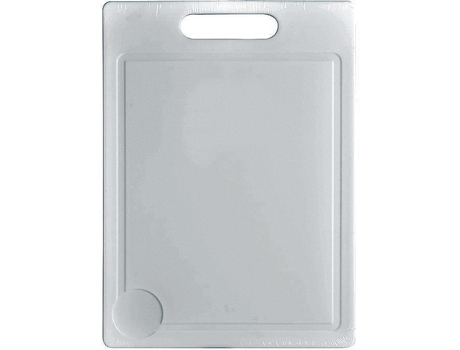 Tábua De Cortar Alumínio E Plástico 35 X 25 Cm Plástico Branco Ranhura Para Suco Aluminium Et Plastique