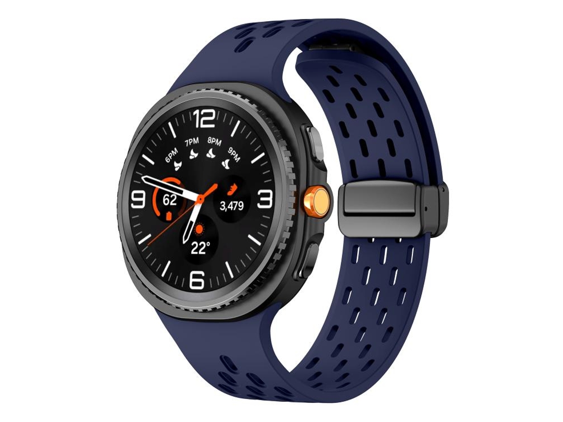 Bracelete Aço Inoxidável para Samsung Galaxy Watch 8 / 8 Classic com Três Contas Ouro Rosa XIAOMOYU