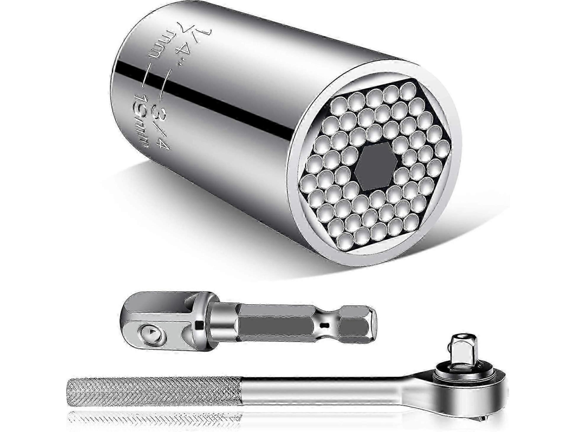 Ferramentas De Soquete Universal Presentes Compatíveis Com Homens/multifunções Profissionais (7mm-19mm) Conjuntos De Ferramentas De Soquete Com A