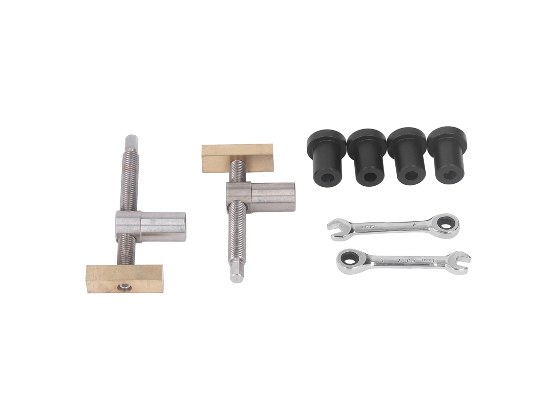 Clamp De Bancada Para Marcenaria 19mm Aço Inox E Latão Bench Dog Clamp De Fixação Rápida Preto