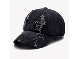Boné com Furo, Estilo Desgastado, Trucker Bordado, Casual | S/MARCA