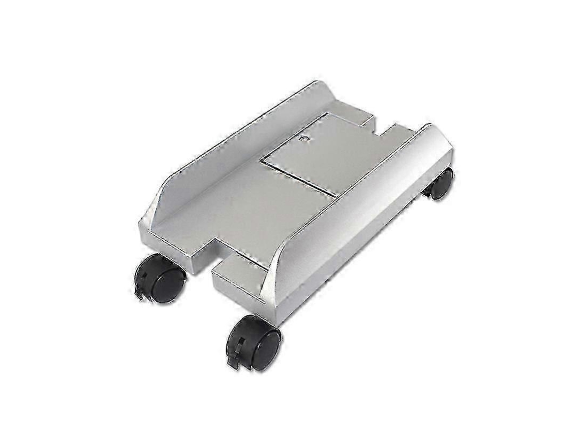 Suporte Para Gabinete De Computador, Rack De Armazenamento Ajustável Para Gabinete De Computador De Mesa Com Freio Brilvibera (prata)