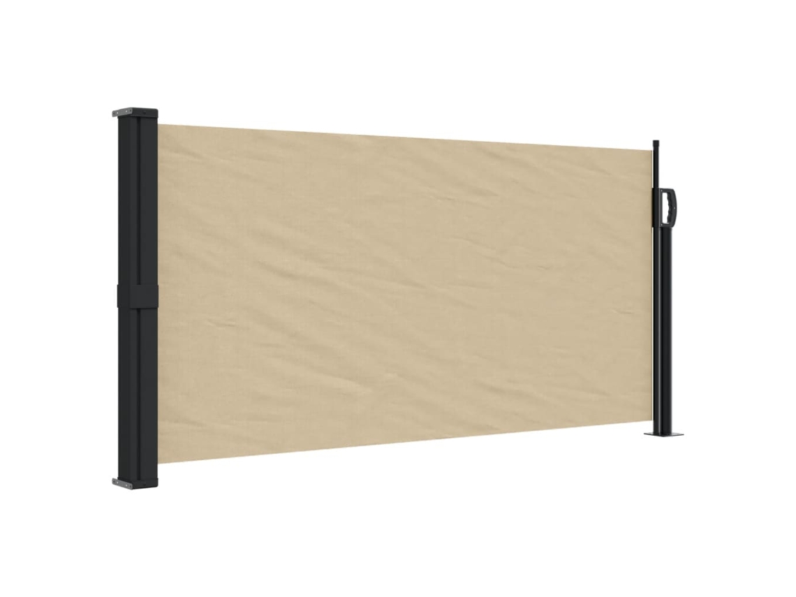 Retractable Side Awning, Retractable Side Awnings Vidaxl Bege Poliéster (100 X 500 Cm)