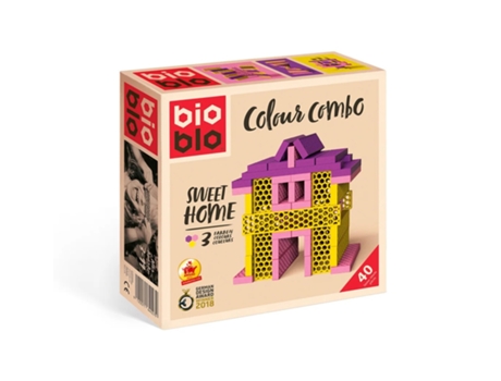 BIOBLO Sweet Home 40 Blocks BIOBLO (Idade minima recomendada: 3 anos)