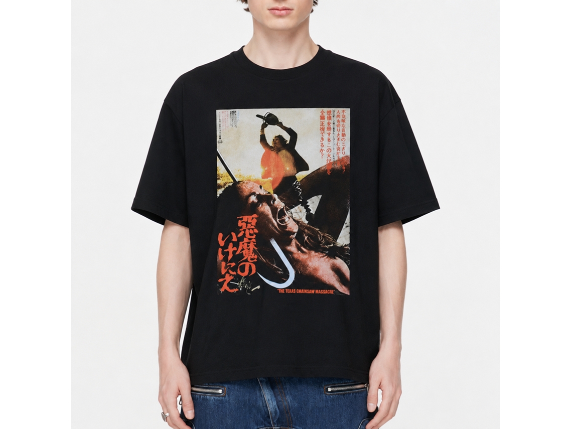 The Texas Chainsaw Massacre Japanese Poster T-shirt Unisex Adults Size:l