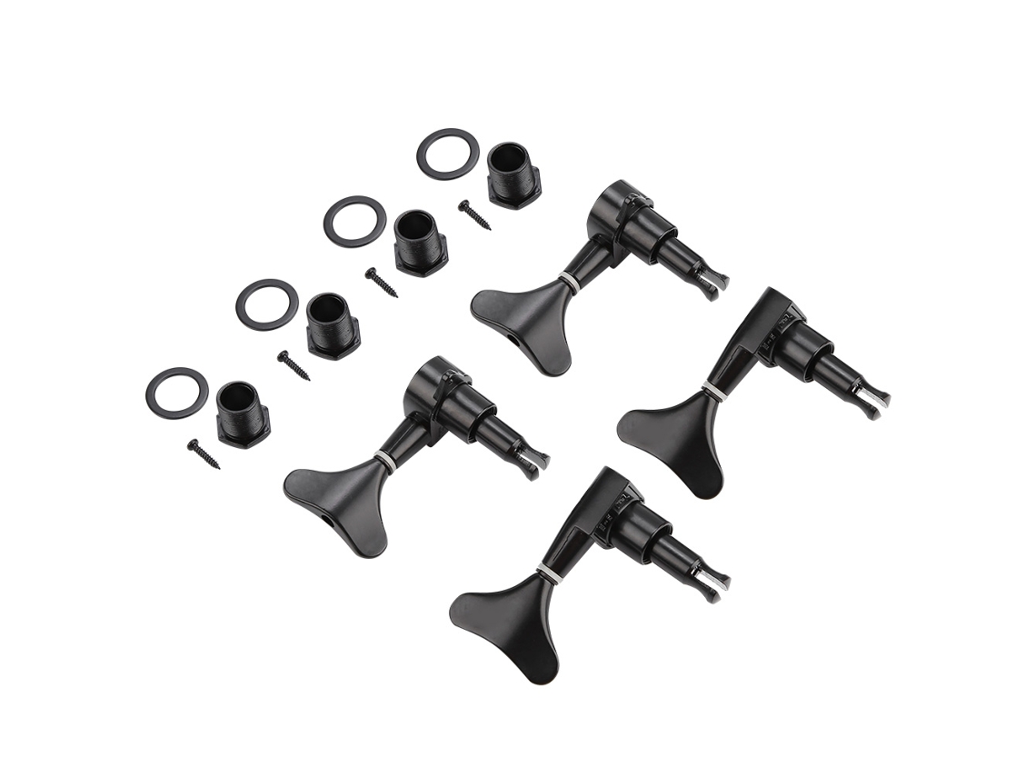 Tarraxas de Afinação 2l2r em Formato de Cauda de Peixe com Botões Selados para Baixo AQUAFORGE (preto)