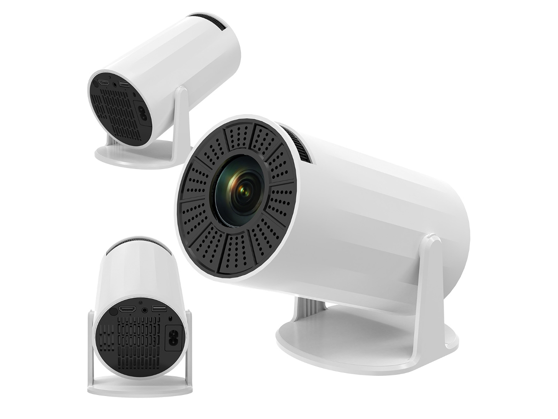 Projetor Portátil Mini 4K KLACK com Android Integrado Wifi 6 Bluetooth 5 Ecrã de 130 Polegadas Cinema em Casa Autêntico!
