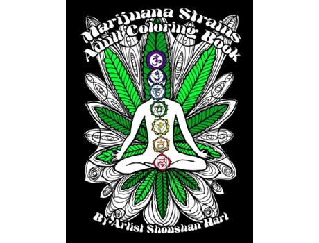 Livro Marijuana Strains: Adult Coloring Book Shoushan Hart (Inglês)