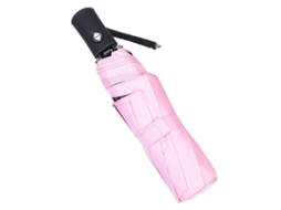 Guarda chuva Automático Dobrável UV Proof Protetor Solar e Chuva Rosa Portátil