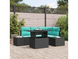 Vidaxl Conjunto De Sofá De Jardim 6 Unid. 4-número De Lugares