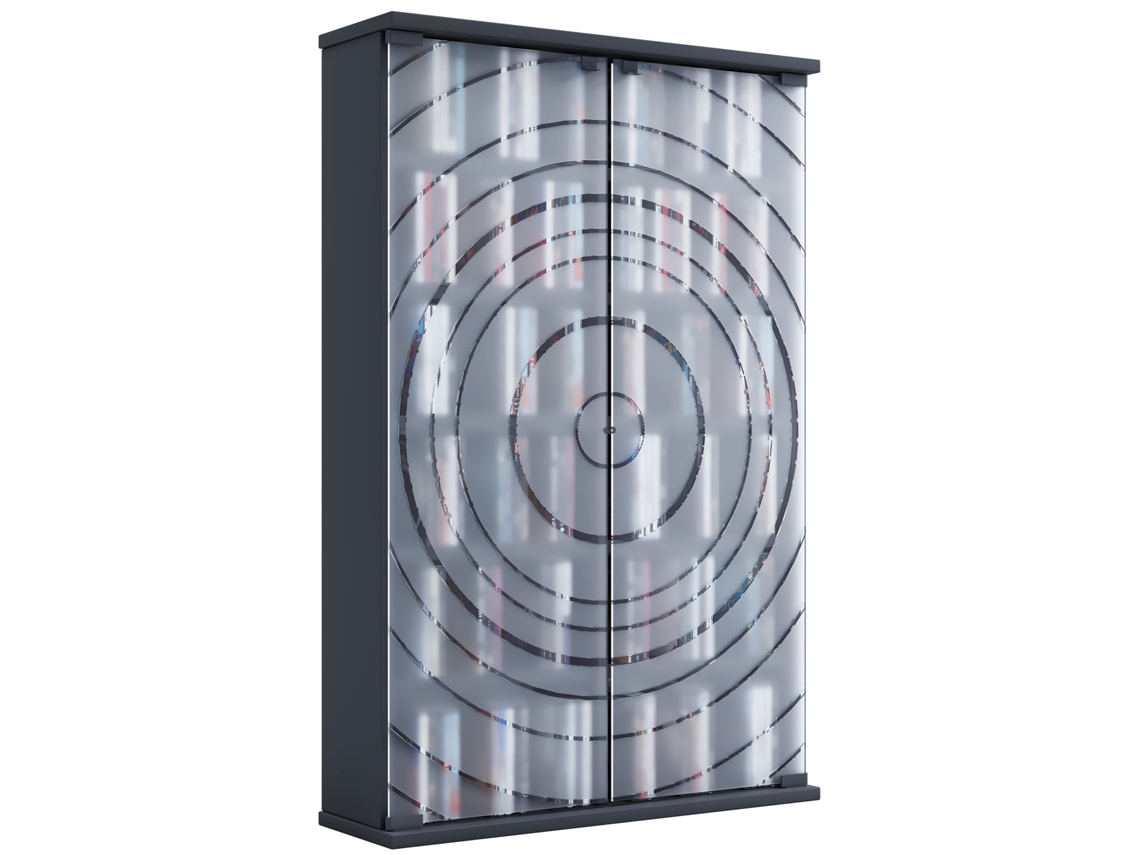 Suporte Para Cd Dvd Em Madeira Prateleira Com Porta De Vidro Tilano L Vcm