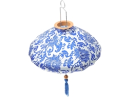 Lanternas Decorativas Vietnamitas Em Tecido De Seda, Azuis, Elegantes E Decorativas Para Pendurar.