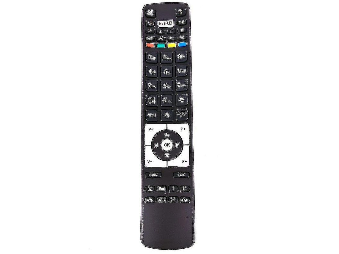 2026 substituição do Controle Remoto Telefunken Tv Rc5118 com Netflix Fernbedienung Infravermelho 433 Mhz