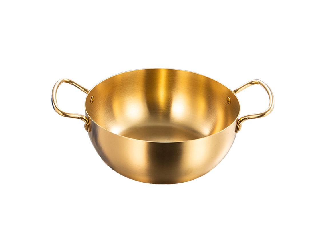 Panela de Ramen LAXISCREED Aço Inox Dourada Rápido Aquecimento