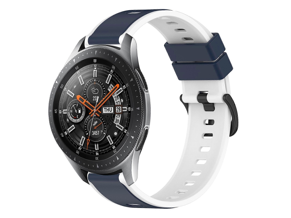 Pulseira De Silicone Bicolor Para Samsung Galaxy Watch 46mm 22mm