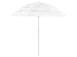 Vidaxl Guarda-sol De Praia Hawaii 240 Cm Branco