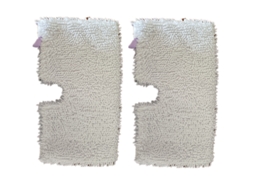 Conjunto de 2 Unidades Pano de Limpeza para Esfregão Fibra Shark S3501, S3500 e S3901 BRILVIBERA