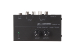 Aetheria pré amplificador Phono de Baixo Ruído com Controle de Volume Independente para Toca discos Lp 100‑240v Plug Uk