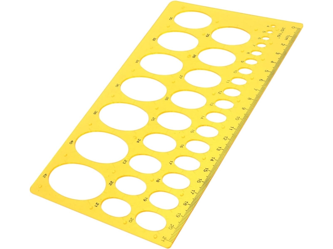 Lurelia Régua Plástica Com Durável Para Desenho Técnico