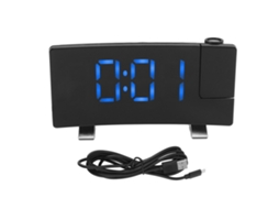 Relógio Despertador Projeção Rádio Display Led
