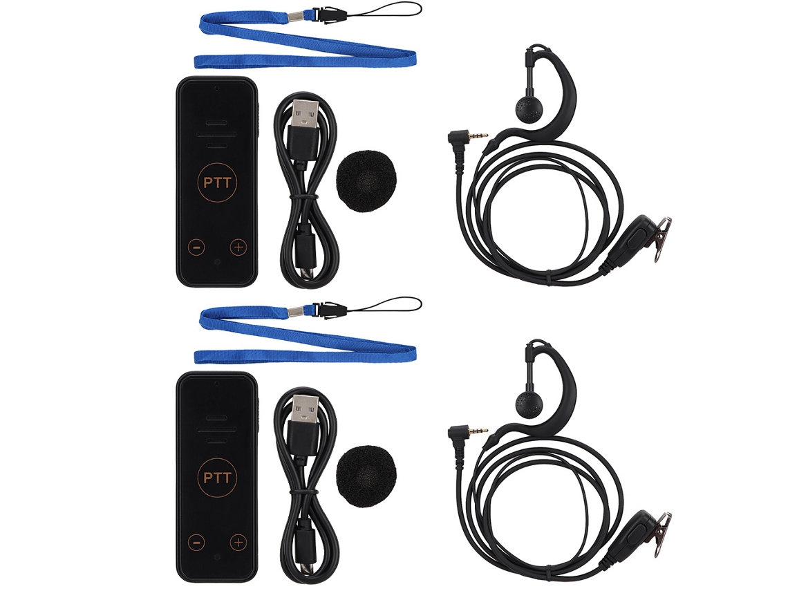 2 unidades de mini rádios portáteis UHF/VHF para uso comercial, 400-480 MHz - Aquaforge