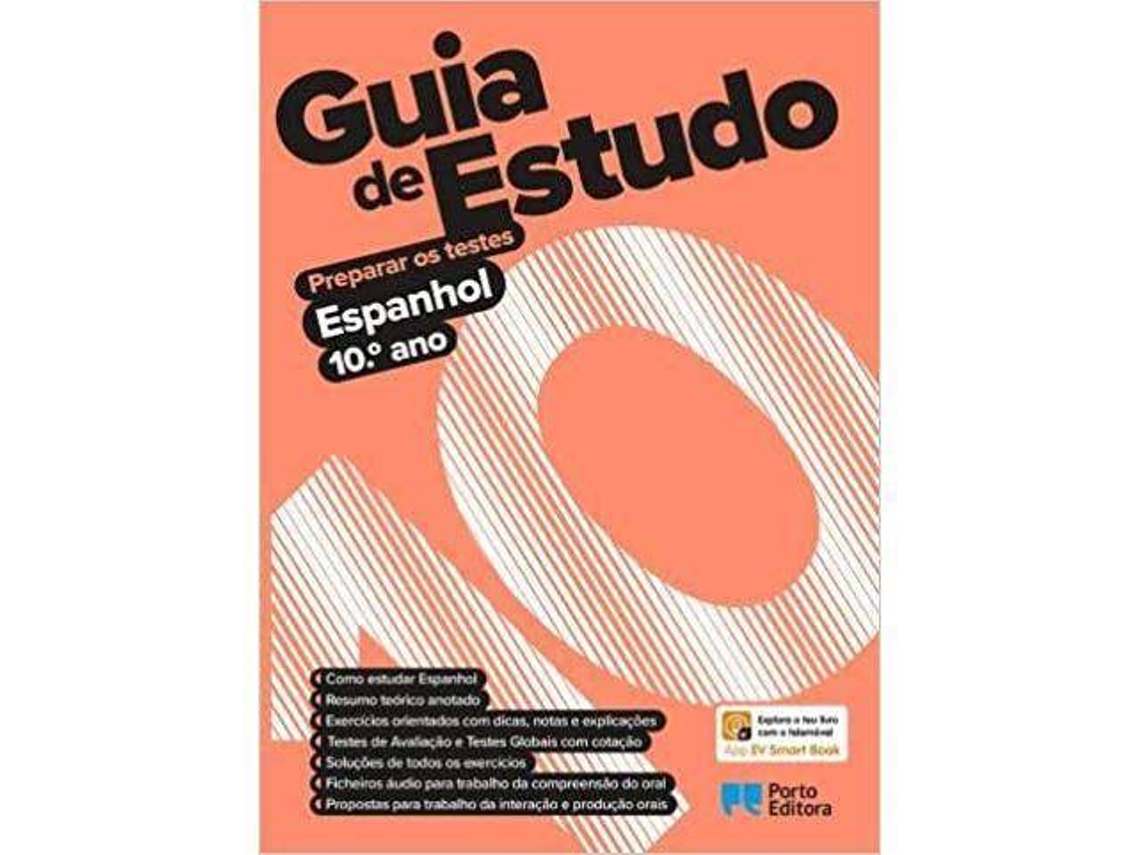 Livro Guia de Estudo - Espanhol - 10.º Ano de Sa Porto Editora (Português do Brasil)