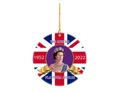 Pingente Comemorativo 70º Aniversário Rainha Uk 2022
