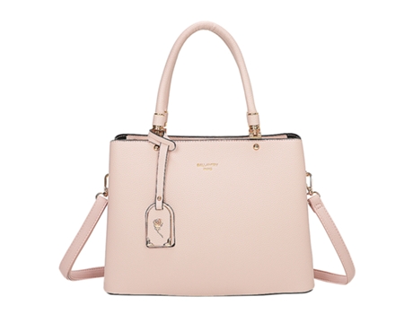 Bolsa De Mão Feminina Com Alça De Flor Metálica Rosa Gallantry