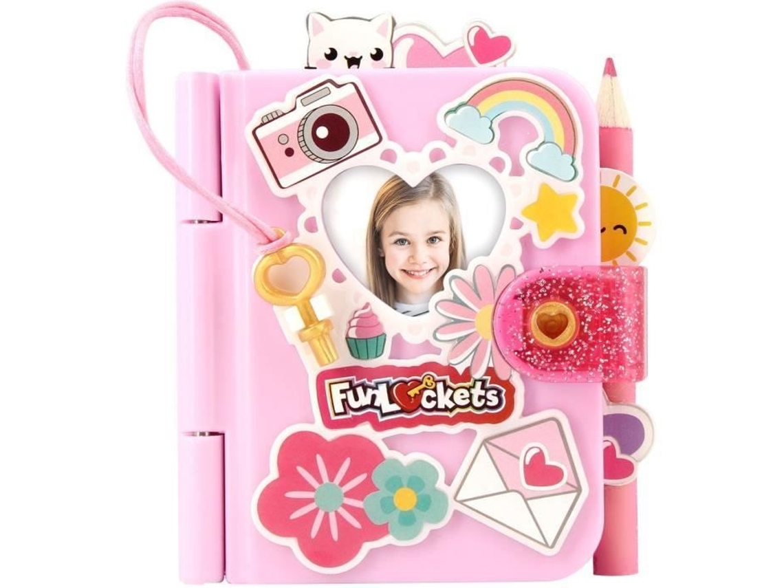 Mini Diário - Kd Funlockets Meu Secreto Divirta-se Personalizando Seu Rosa-aquaforge