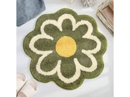 Tapete De Flores De Pelúcia Estilo Pastoral Anti Derrapante Para Quarto E Sala De Estar 60cmx60cm