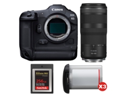 Eos R3 + Rf 100 400mm F/5.6 8 Is Usm + 1 Sandisk 256gb Extreme Pro Cfexpress Type B + 3 Canon Lp e19 + Ebook Pricedirect CANON