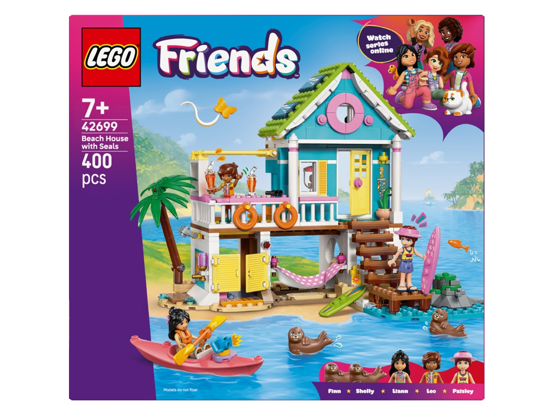 Lego® 42699 Friends Casa Na Praia Com Focas – Casa, Caiaque E Focas