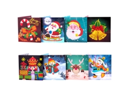 Laxiscreed Chapéu De Natal Com Luzes, Elevável Para Crianças E Adultos, Ideal Para Festas Natalinas