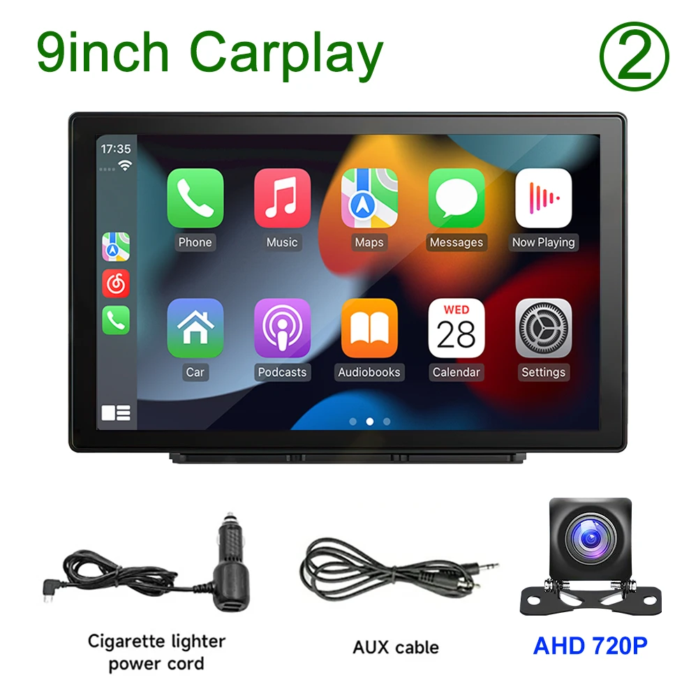 Sistema Multimídia Automotivo Portátil Universal Carplay (ahd De 9 Polegadas), Tela Sem Fio De 7 A 10 Polegadas.