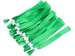 Pulseiras Operitacx verdes, pacote com 20 unidades, leves e ideais para identificação em eventos, shows, festivais e